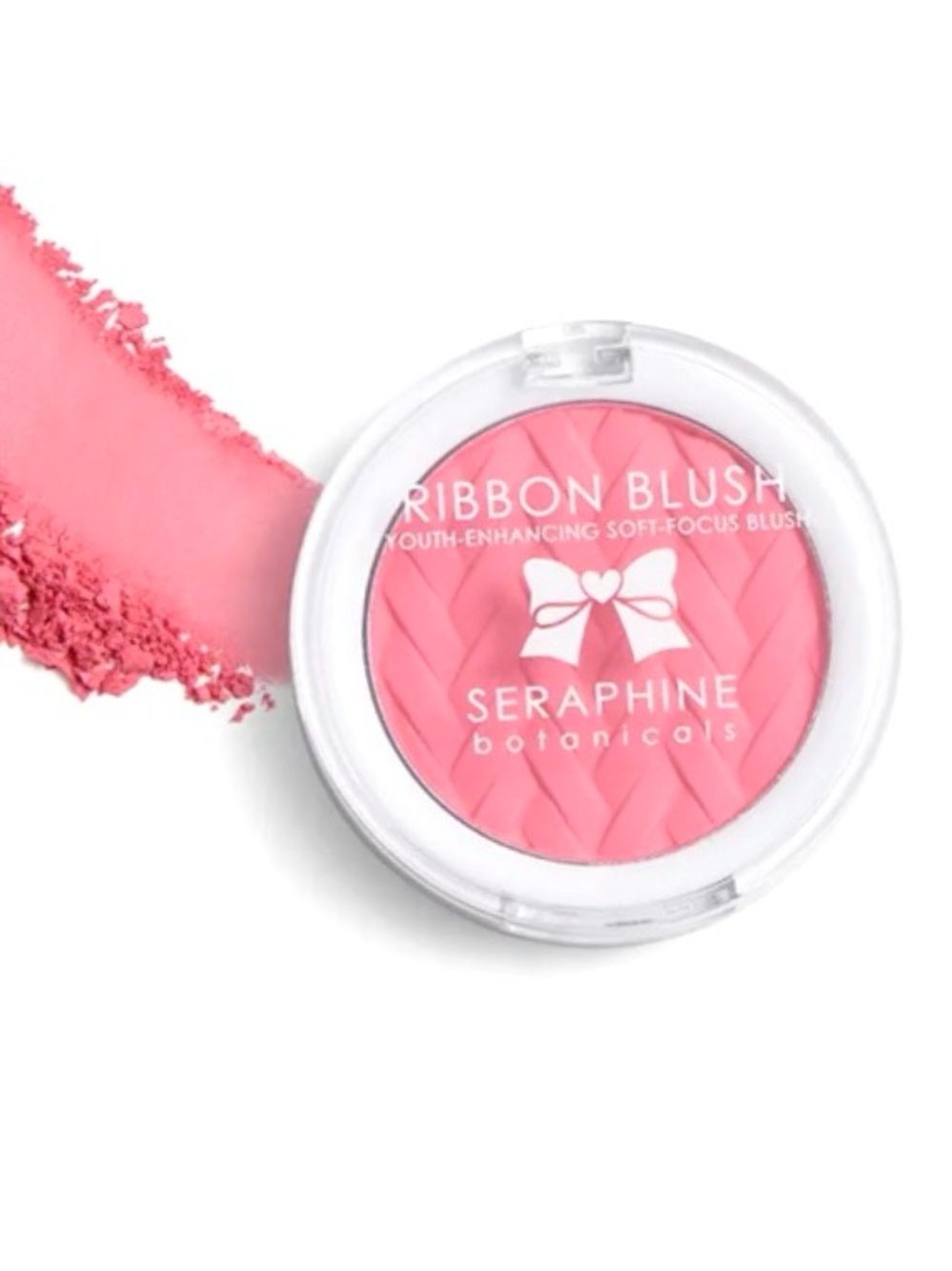 NIB SERAPHINE Ribbon Blush in Whisper (rose pink)